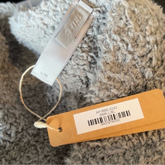 SKIMS Cozy Knit Short Short Robe Smoke Grey Size L/XL - Picture 7 of 10